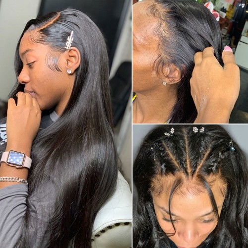 Virgin Human Hair 13x4 Straight Lace Front Wigs 180% Density | Human Hair Wig | Lace Front